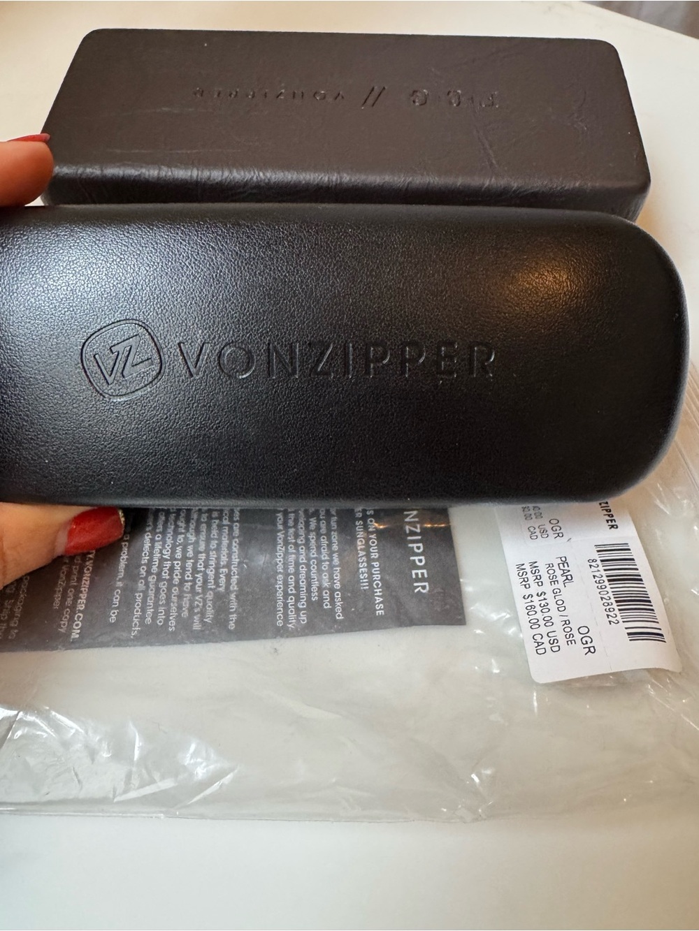VonZipper Pearl Octagon Rose Gold Sunglasses NWT w/ Case - Picture 9 of 10